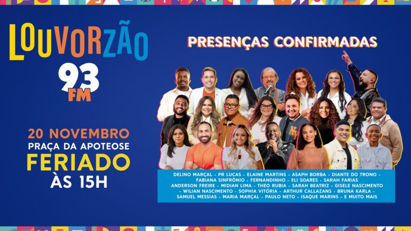 Louvorzão 93 terá 23 atrações no palco da Praça da Apoteose, no Rio de Janeiro