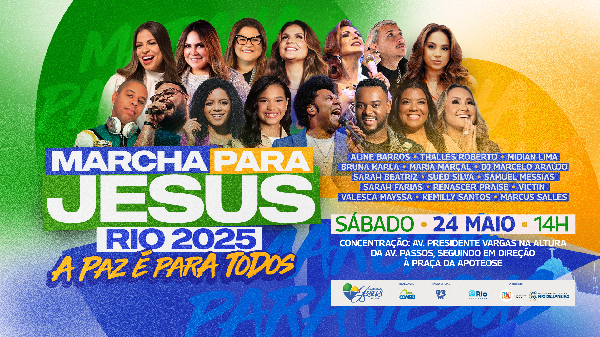Confira o esquema especial do trânsito para a Marcha Para Jesus do Rio de Janeiro