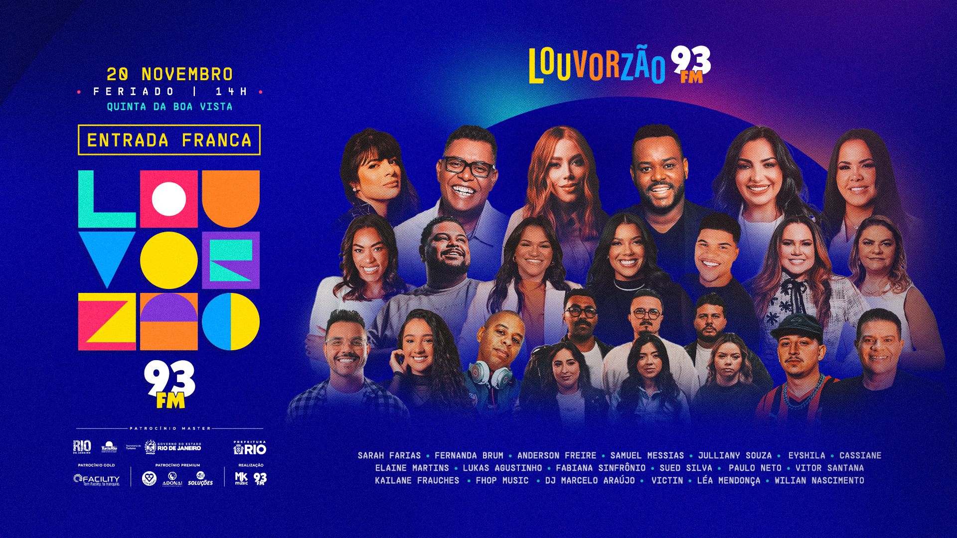 Louvorzão 93 anuncia Cassiane como mais uma participação e divulga esquema especial de trânsito para o evento